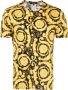 Versace Katoenen Stretch T-shirt met Print Yellow Heren - Thumbnail 1