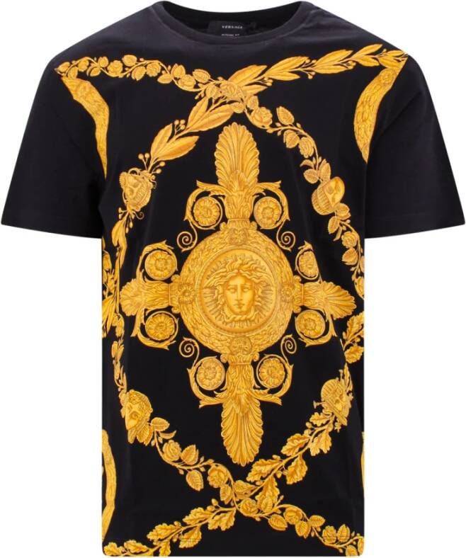 Versace T-Shirts Zwart Heren