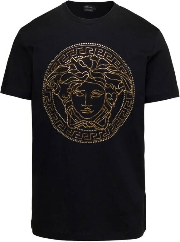 Versace T-Shirts Zwart Heren