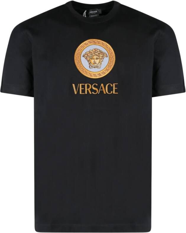 Versace T-Shirts Zwart Heren