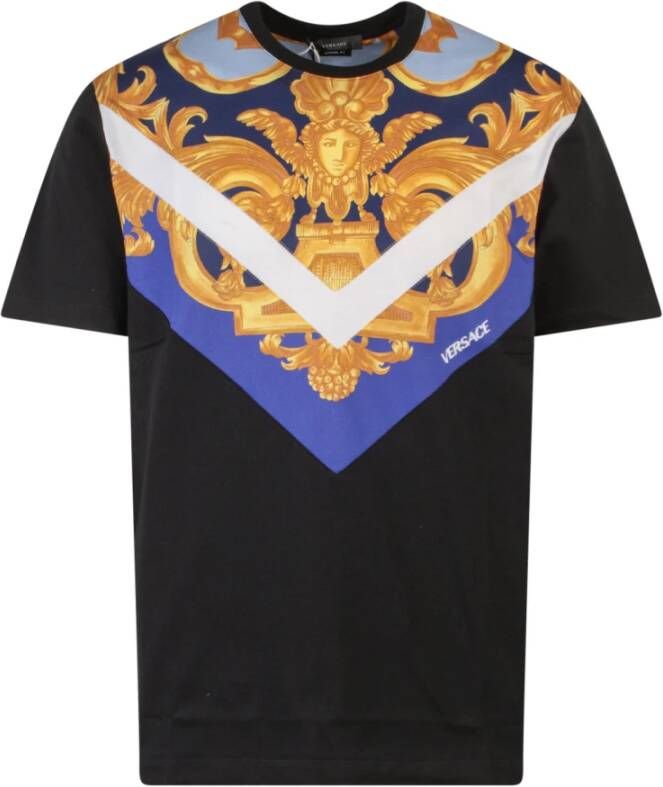 Versace T-Shirts Zwart Heren