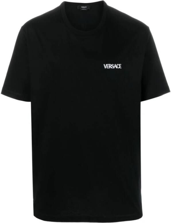 Versace T-Shirts Zwart Heren