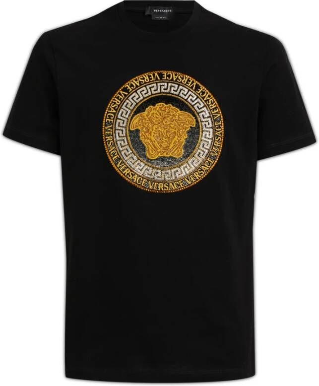 Versace T-Shirts Zwart Heren