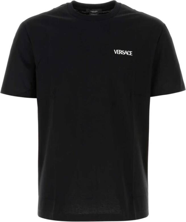 Versace T-Shirts Zwart Heren