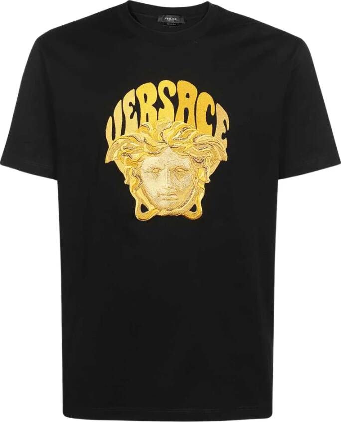 Versace T-Shirts Zwart Heren