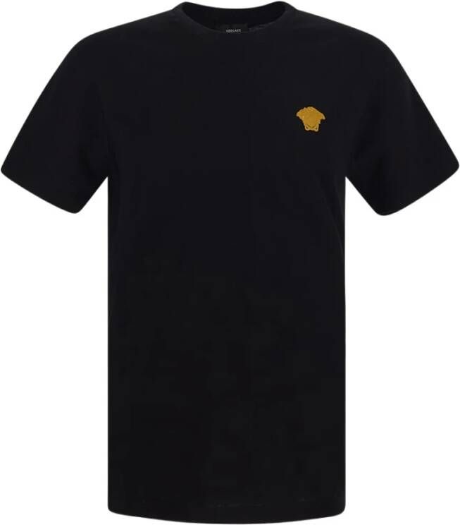 Versace Geborduurd Medusa T-shirt Black Heren