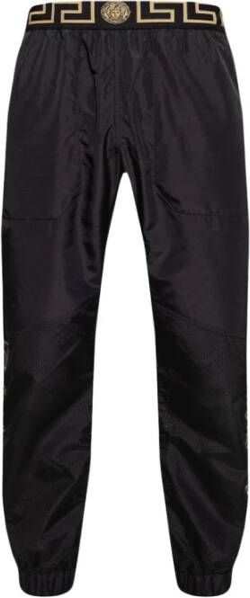 Versace Trackbroek met Greca Motif Zwart