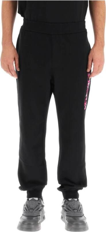 Versace Sweatpants with Logo Zwart Heren