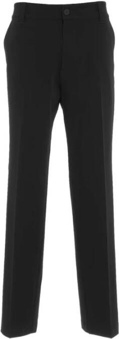 Versace Straight Trousers Zwart Heren