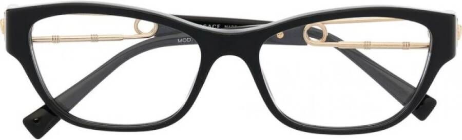 Versace Stijlvolle originele voorschriftbrillen voor vrouwen Black Dames