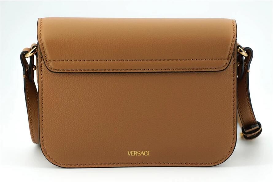 Versace Schoudertas Medusa Mini Crossbody Camel Leder - Foto 3