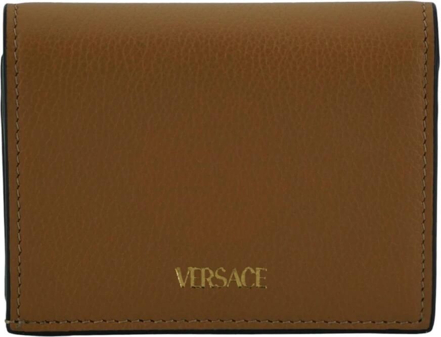 Versace Compacte portemonnee met Medusa hoofdlogo Brown Dames - Foto 4