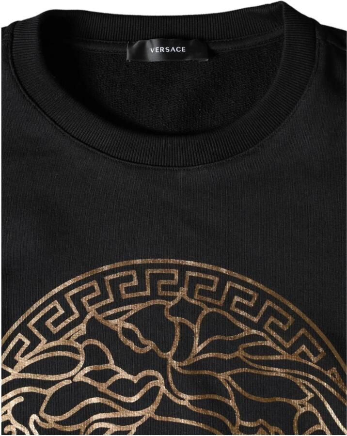 Versace Sweater Medusa Head Sweatshirt Zwart Goud