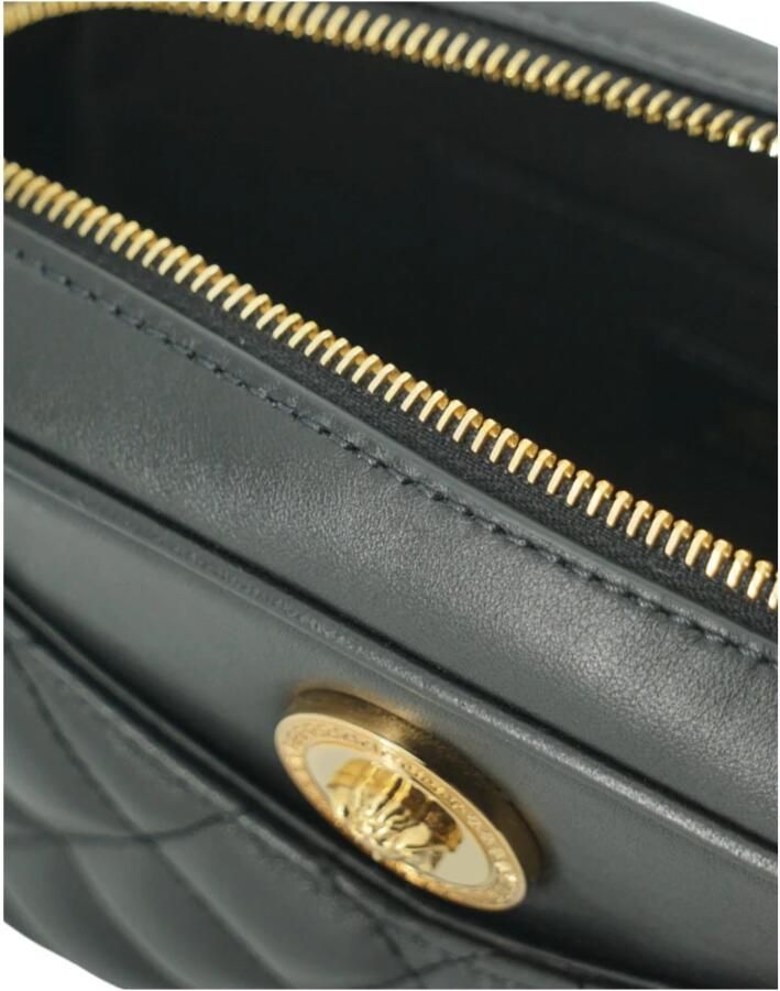 Versace Schoudertas Medusa gewatteerde lederen crossbody