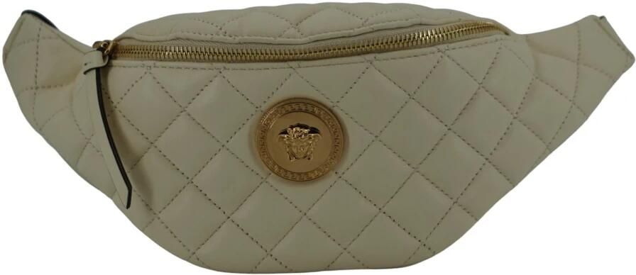 Versace Elegante witte leren heuptas White Dames - Foto 5