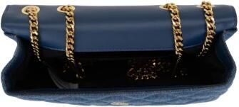Versace Gewatteerde Dames Schoudertas Magnetische Sluiting Blue Dames - Foto 7