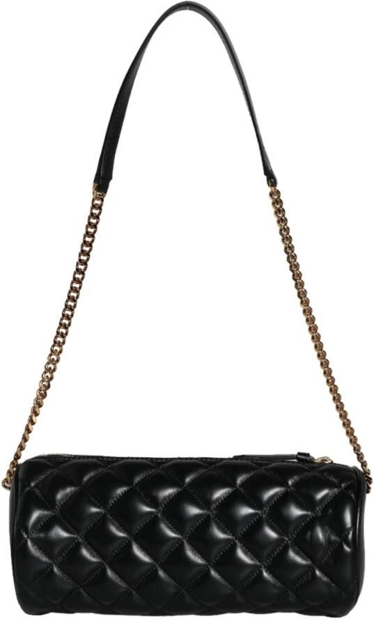 Versace Gewatteerde leren crossbody schoudertas Black Dames - Foto 4