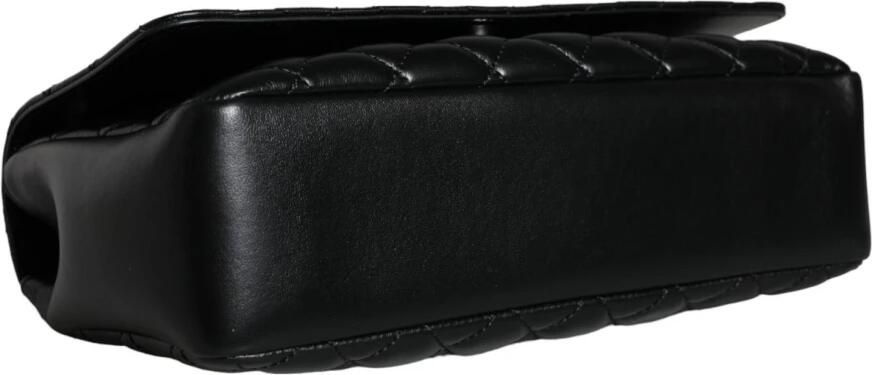 Versace Gewatteerde leren crossbody schoudertas Black Dames - Foto 3