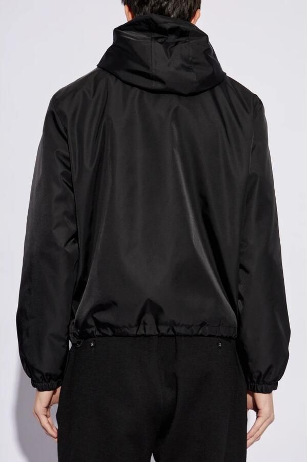 Versace Capuchonjas met ritssluiting en verstelbare zoom Black Heren - Foto 6