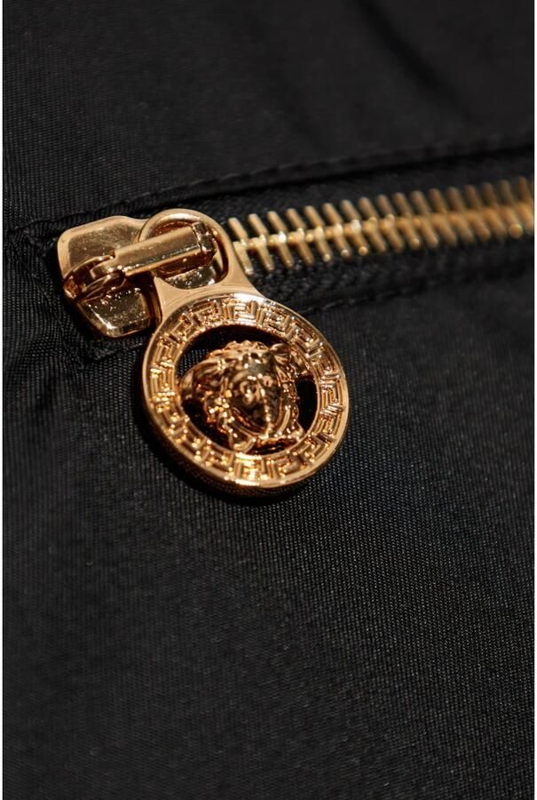 Versace Capuchonjas met ritssluiting en verstelbare zoom Black Heren - Foto 4