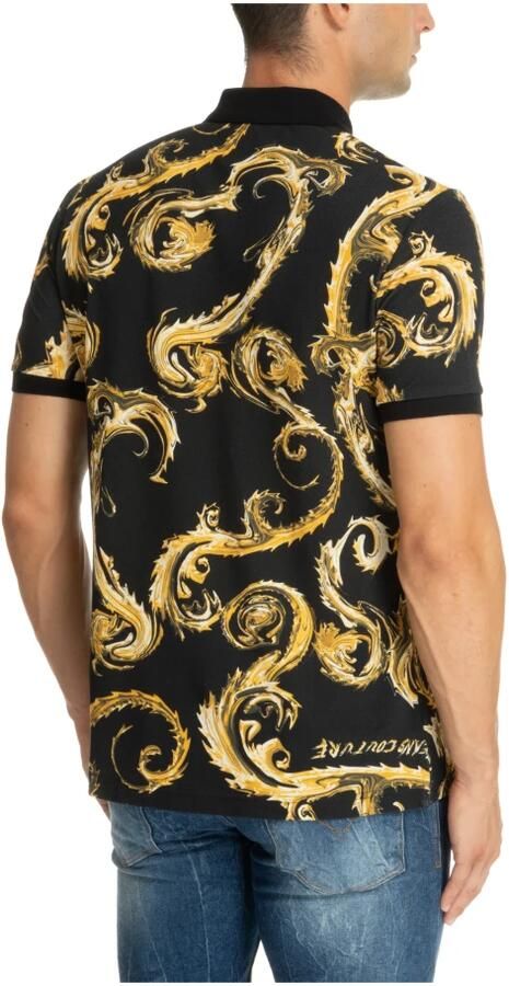 Versace Jeans Couture Abstract Multicolor Polo Shirt Logo Multicolor Heren - Foto 3