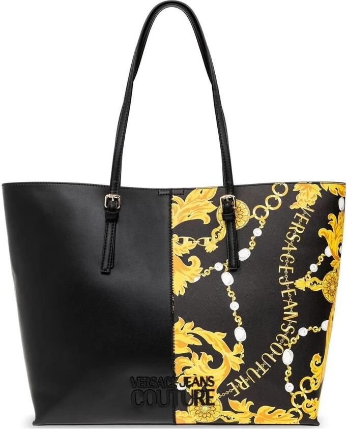 Versace Jeans Couture Barok Print Winkel Tas met Afneembare Pouch Black Dames - Foto 2