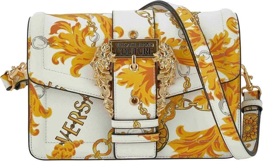 Versace Jeans Couture Witte Cross Body Tas met Fantasie Sluiting Multicolor Dames - Foto 3