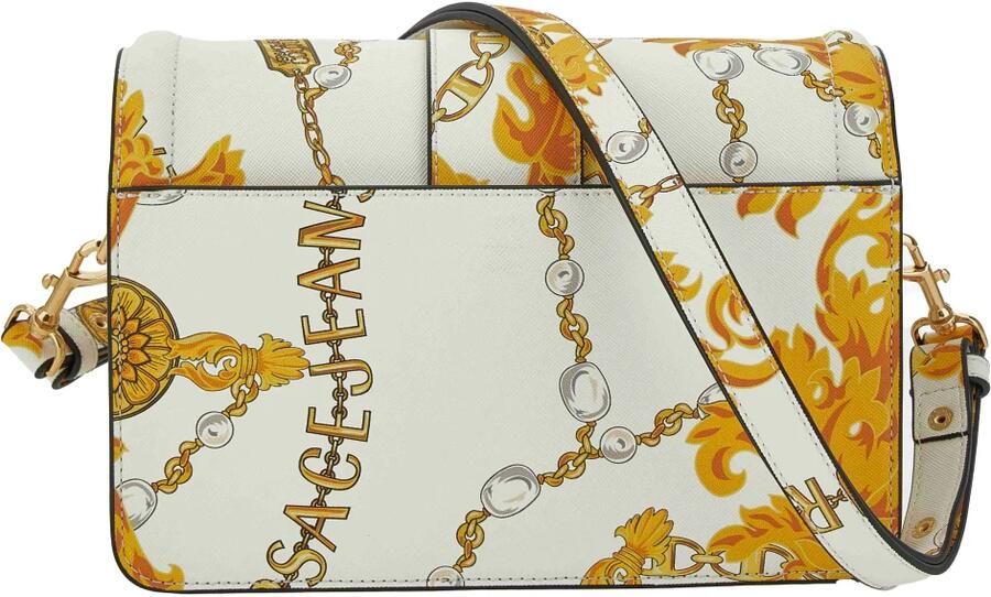 Versace Jeans Couture Witte Cross Body Tas met Fantasie Sluiting Multicolor Dames - Foto 4