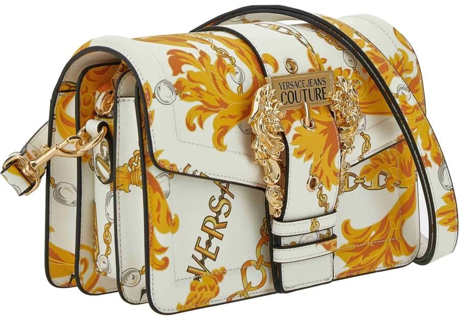 Versace Jeans Couture Witte Cross Body Tas met Fantasie Sluiting Multicolor Dames - Foto 2