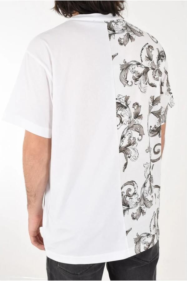 Versace Jeans Couture Bloemenprint Katoenen T-shirt White Heren - Foto 6