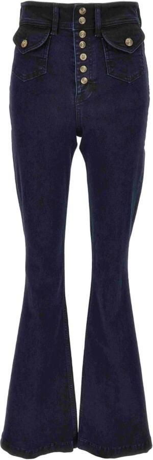 Versace Jeans Couture Jeans met logo Blue Dames