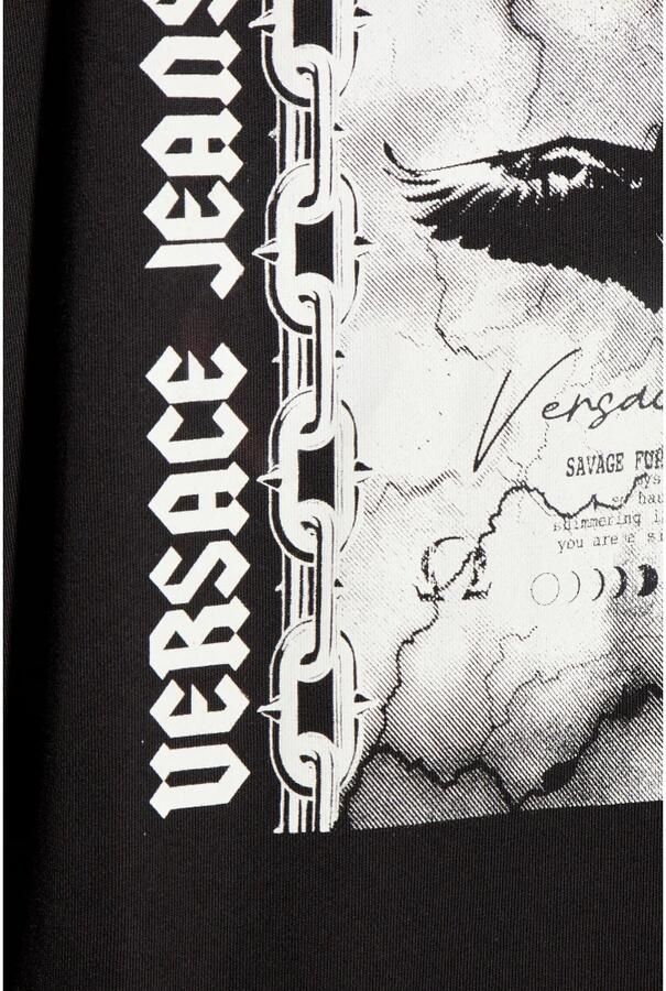 Versace Jeans Couture Gedrukte sweatshirt Black Heren