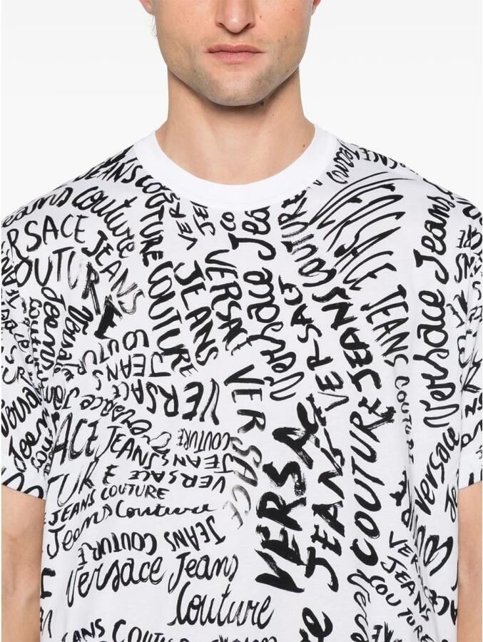 Versace Jeans Couture Heren T-shirts & Polo's in Zwart Multicolor Heren