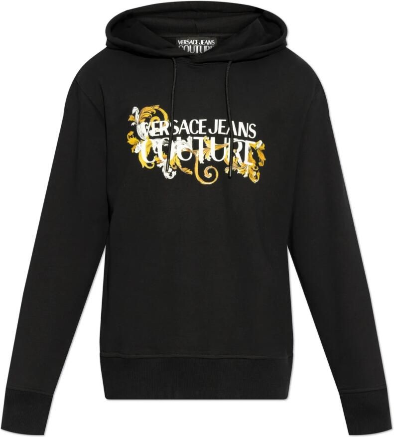 Versace Jeans Couture Zwarte Hoodie met Logo Black Heren - Foto 4