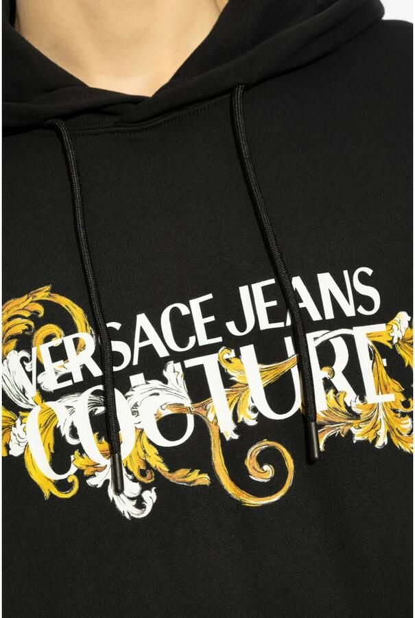 Versace Jeans Couture Zwarte Hoodie met Logo Black Heren