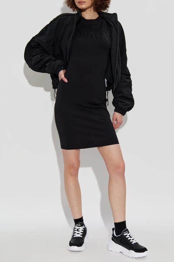 Versace Jeans Couture Jurk met glinsterende applicaties Black Dames - Foto 2