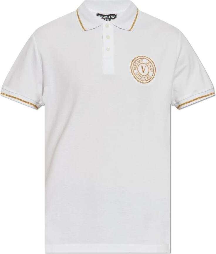 Versace Jeans Couture Polo met geborduurd logo White Heren - Foto 5