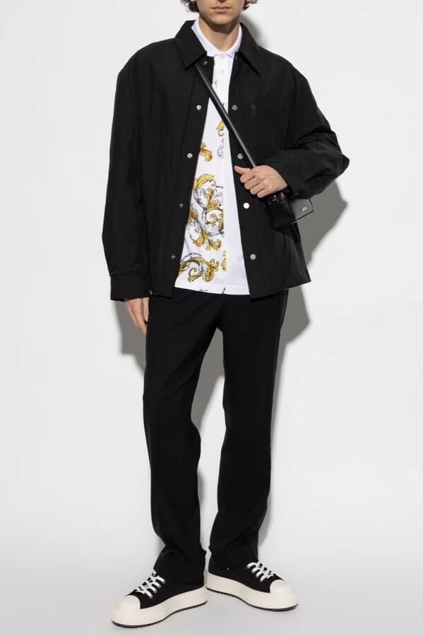 Versace Jeans Couture Katoenen poloshirt met korte mouwen White Heren - Foto 2