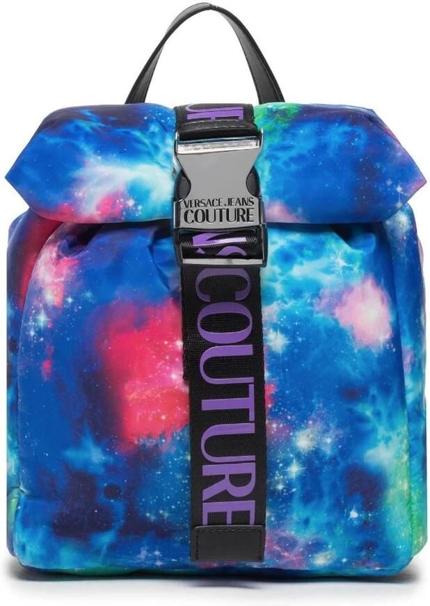 Versace Jeans Couture Nylon rugzak met ruimtethema en slot Multicolor Dames - Foto 4