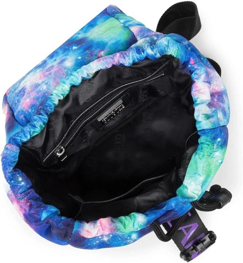 Versace Jeans Couture Nylon rugzak met ruimtethema en slot Multicolor Dames
