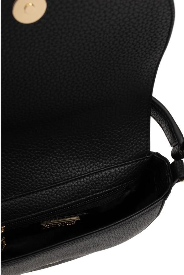 Versace Jeans Couture Zwarte imitatieleren handtas met goudkleurige barokgesp Black Dames - Foto 7
