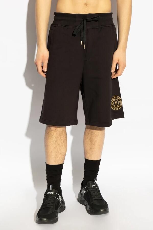 Versace Jeans Couture Shorts met geborduurd logo Black Heren - Foto 4
