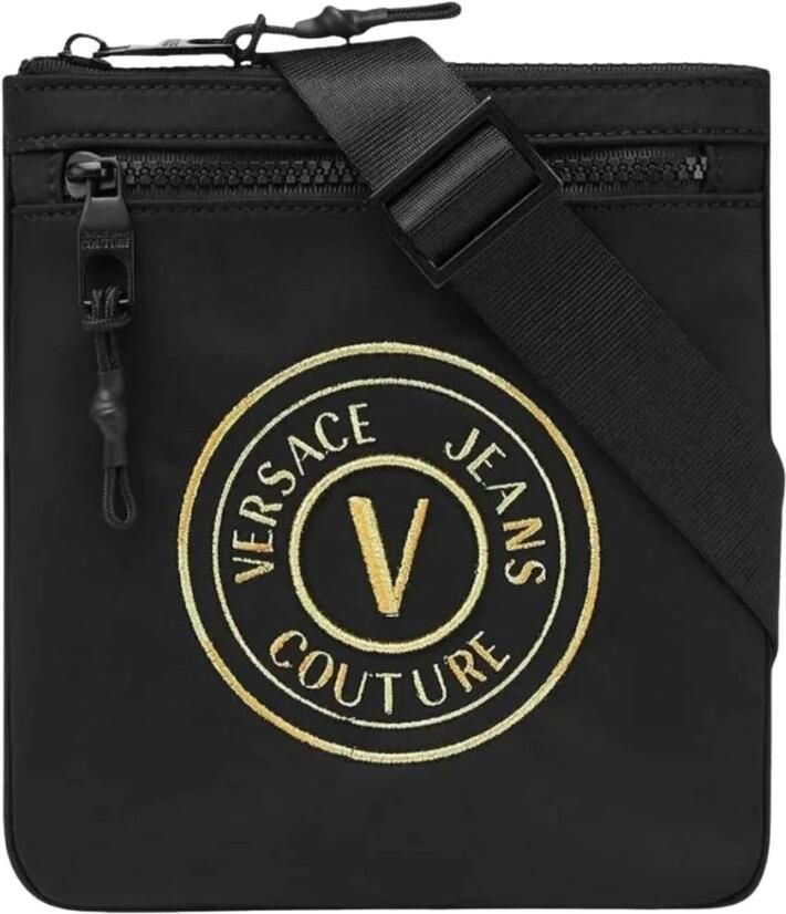 Versace Jeans Couture Stijlvolle Leren Tas Black Dames - Foto 3