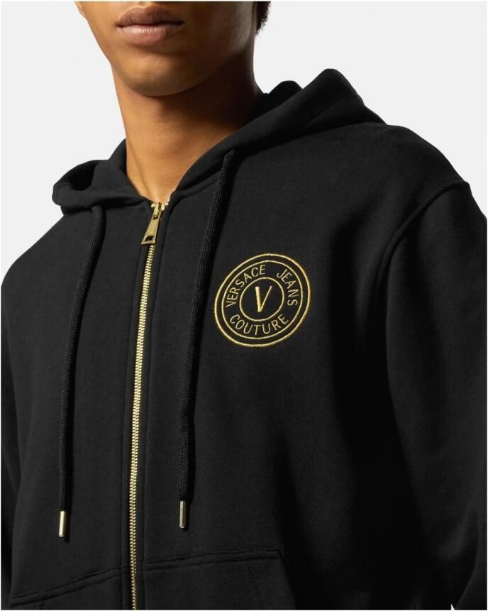 Versace Jeans Couture Stijlvolle Sweatshirts en Hoodies Black Heren - Foto 2