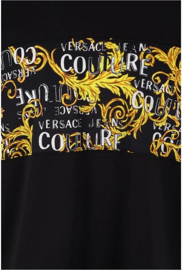 Versace Jeans Couture Heren Zwart Barok Print T-shirt XL Black Heren - Foto 2