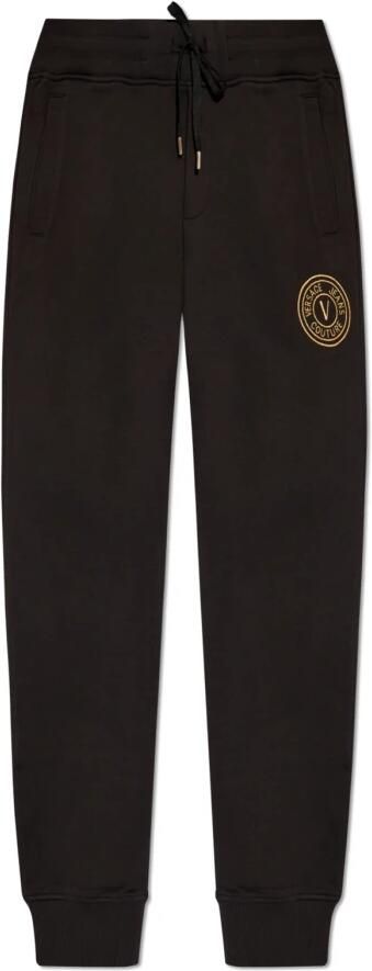 Versace Jeans Couture Logo Joggingbroek Zwart Rechte Pasvorm Black Heren - Foto 5