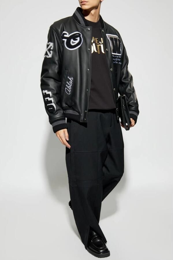 Versace Jeans Couture Zwarte Katoenen Trui met Logodetail Black Heren - Foto 2