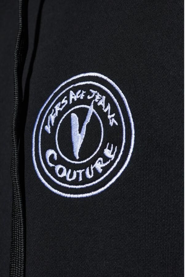 Versace Jeans Couture Sweatshirt met logo Black Heren