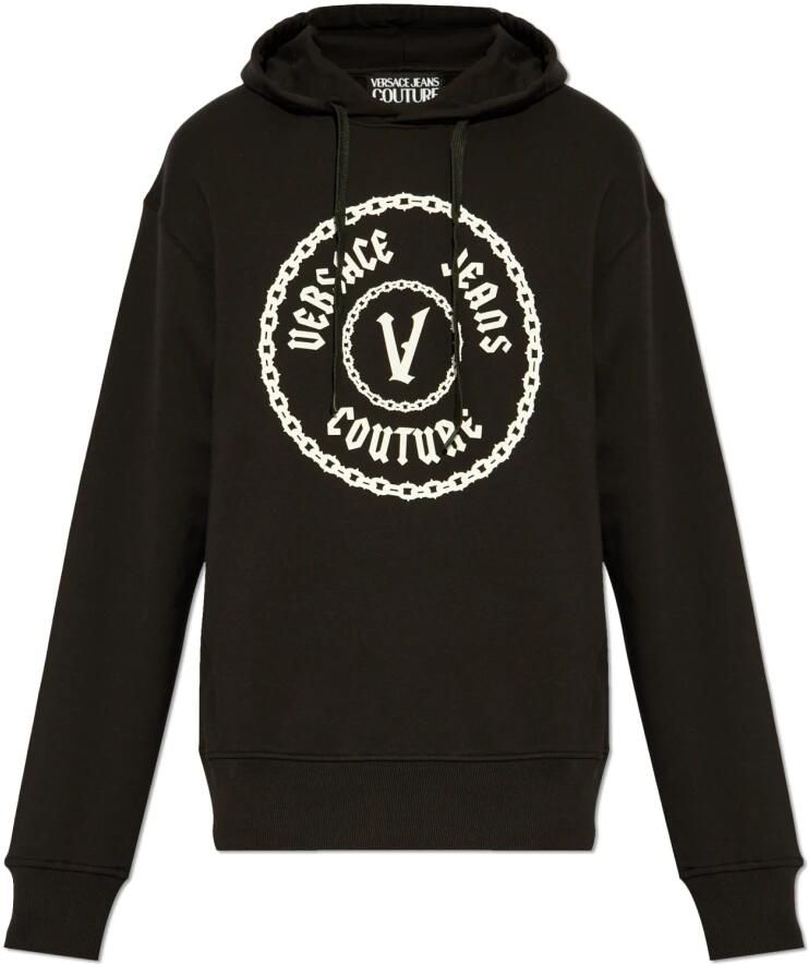 Versace Jeans Couture Zwarte Sweatshirt voor Mannen Aw24 Black Heren - Foto 5