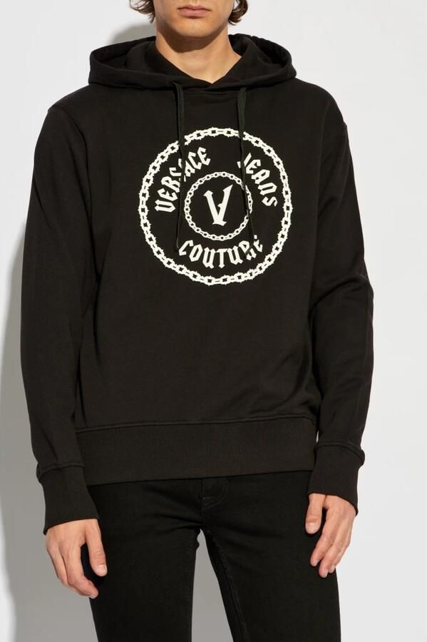 Versace Jeans Couture Zwarte Sweatshirt voor Mannen Aw24 Black Heren - Foto 3